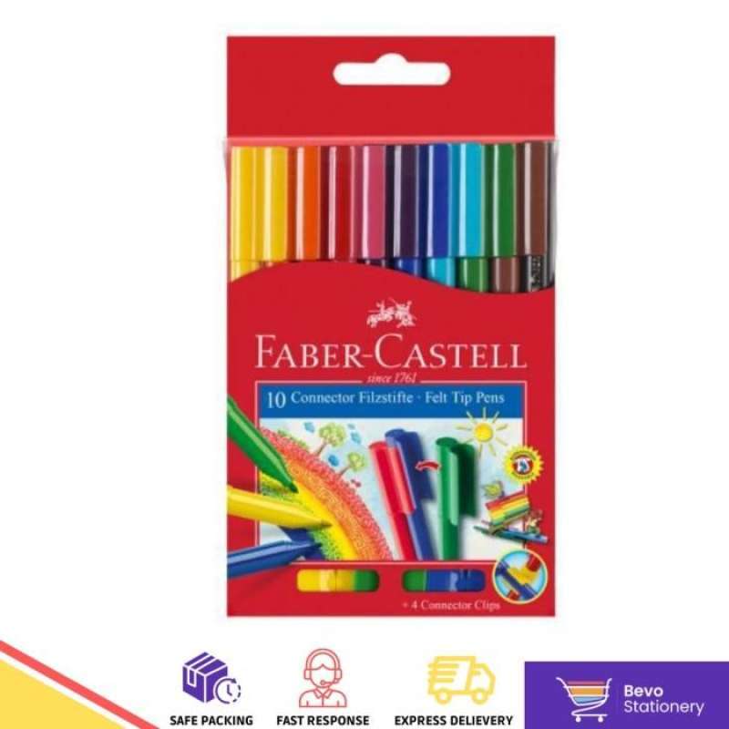 Jual Faber Castell Connector Pen 10w / spidol warna Faber castell di