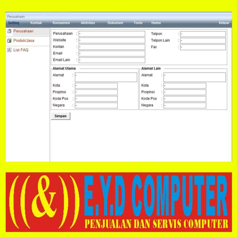Tujuh Computer Jual Program Costumer Care All Pc Full Version Banyak Pc Aplikasi ...
