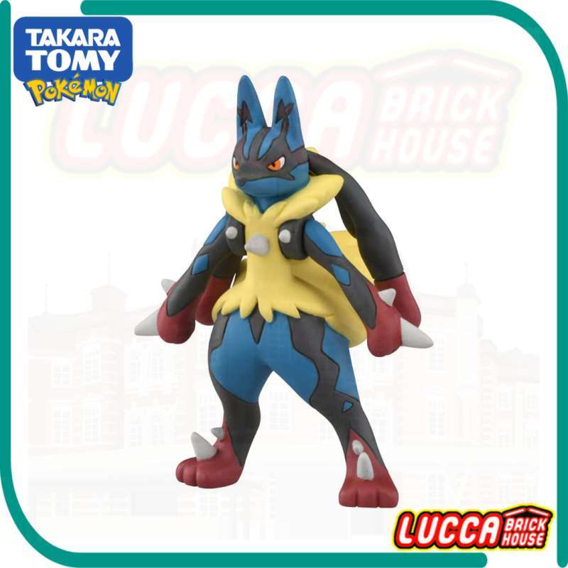 Pokémon Figur Yellow Mega Lucario - Takara Tomy Moncolle