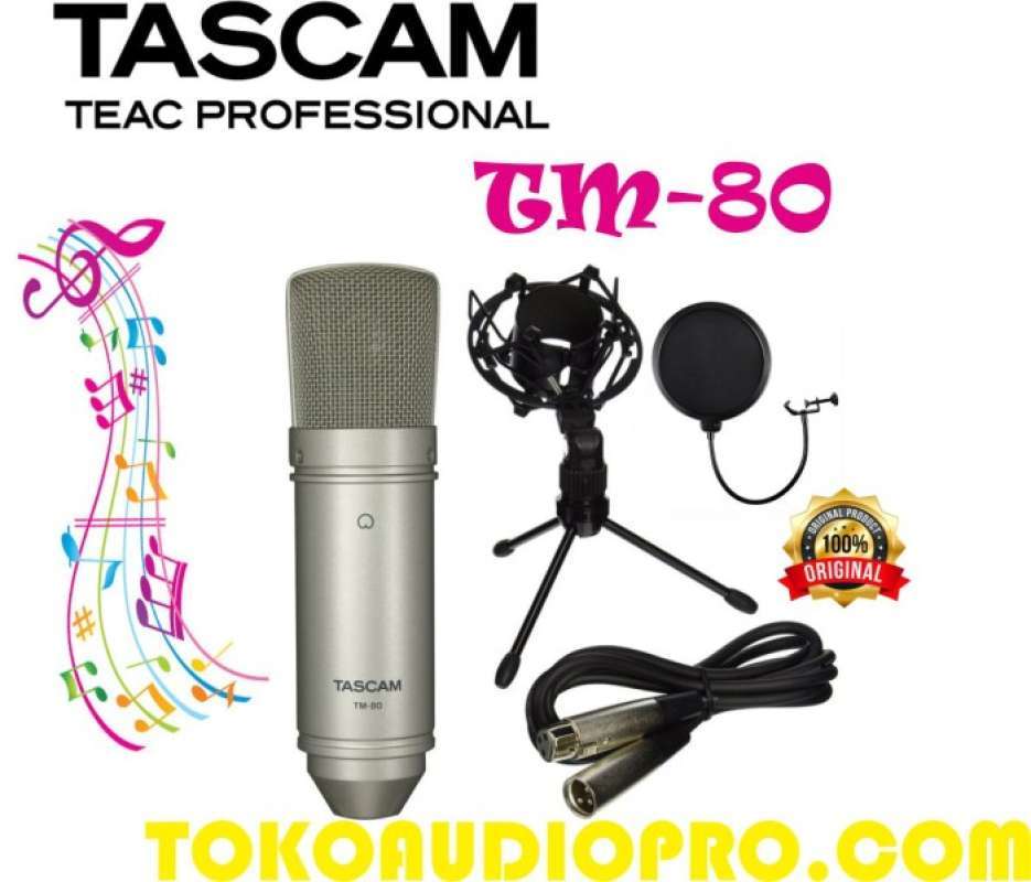 Promo tascam tm80 /tm-80 / tm 80 microphone condensor studio Diskon 23% ...