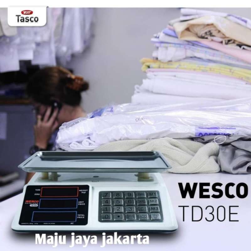 Jual Timbangan Duduk Digital 30kg Wesco Td30e Timbangan Digital Wesco ...