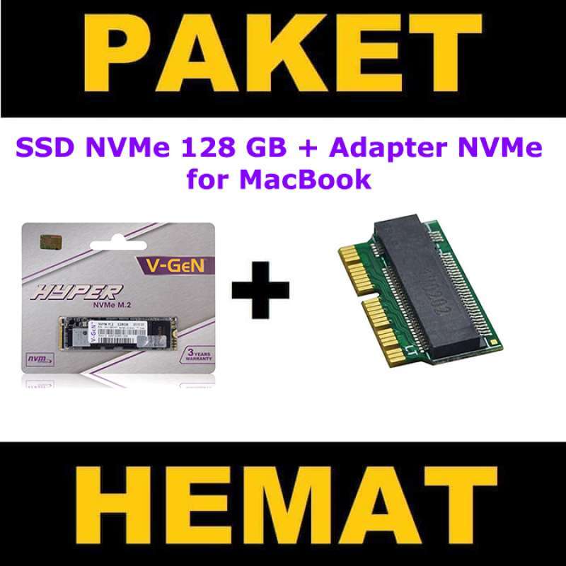 Jual Ssd M.2 Nvme V-gen Hyper + Adapter M2 Nvme For MacBook Pro Air Di ...