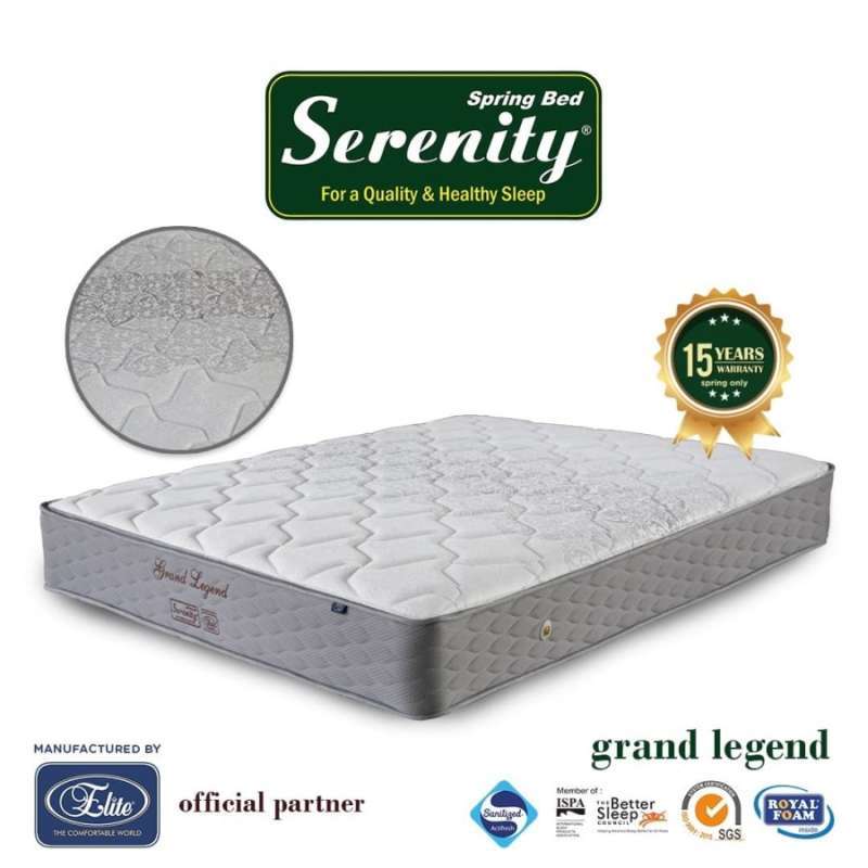 Promo Kasur Serenity Grand Legend By Elite Springbed (mattress Only
