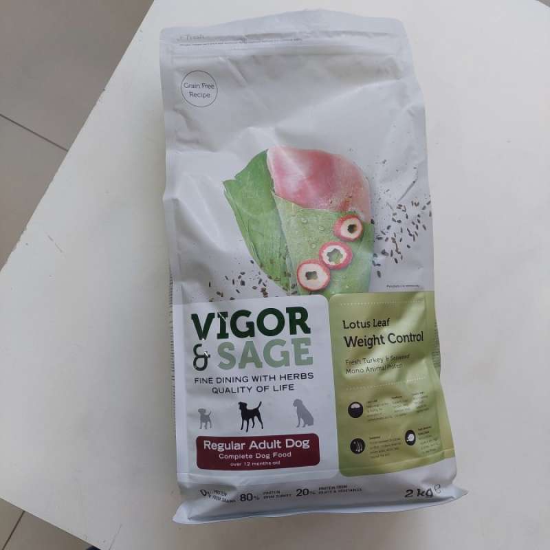 Promo VIGOR SAGE / LOTUS LEAF/ WEIGHT CONTROL/ REGULER DOG FOOD Diskon