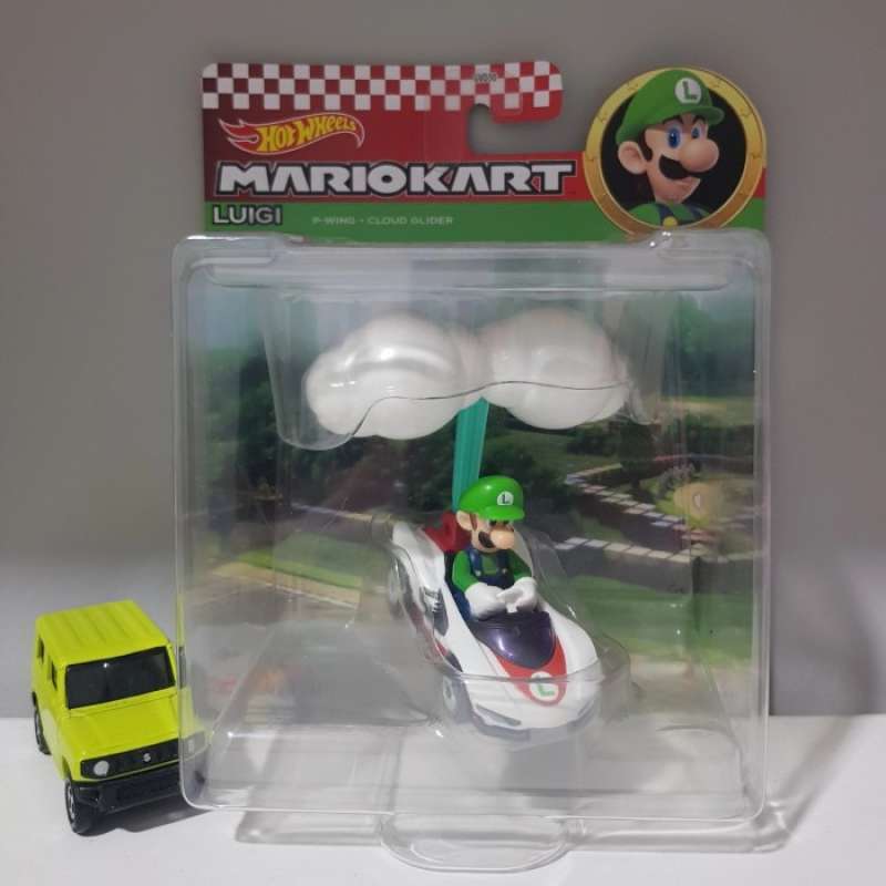 Promo Hot Wheels Mario Kart Luigi PWing Cloud Glider Hotwheels