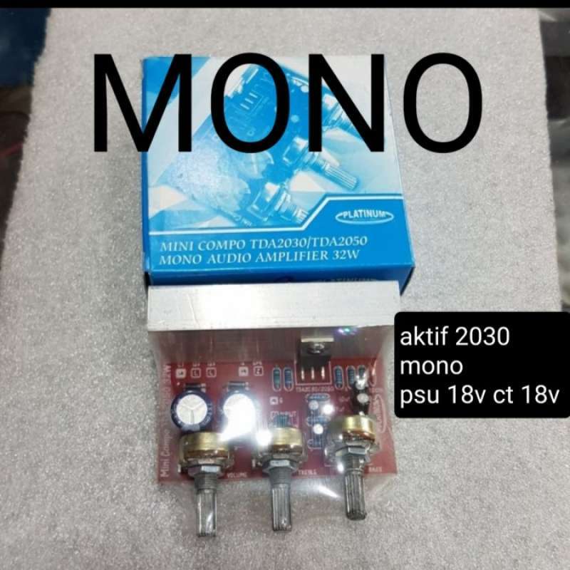 Promo kit pcb speaker aktif tda 2030 tda2030 mono platinum Diskon 4% di