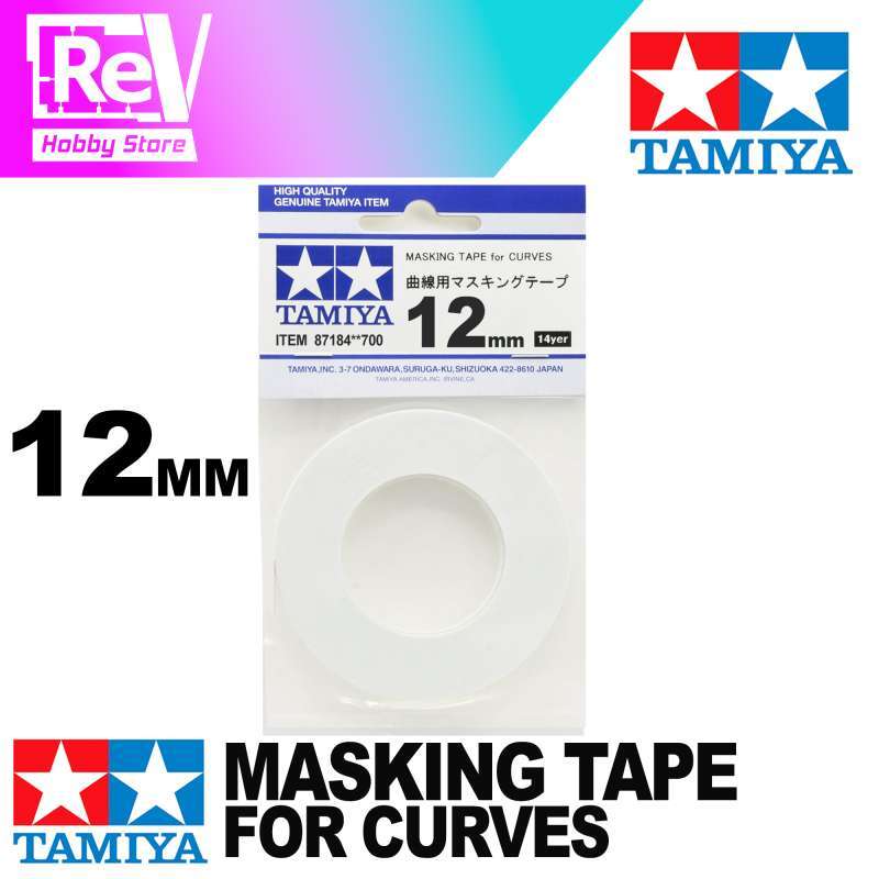 Jual TAMIYA MASKING TAPE FLEXIBLE CURVES 12MM MODEL KIT di Seller