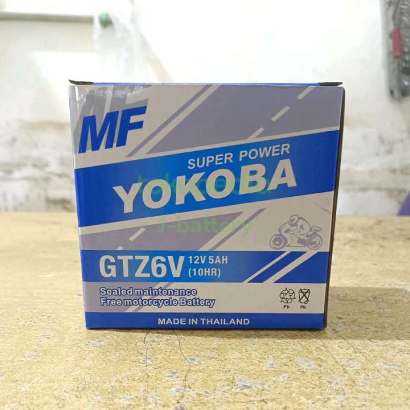 Promo Yokoba Gtz6V Aki Motor Satria, Vario 125/150/160, Cbr 150, Cb 150