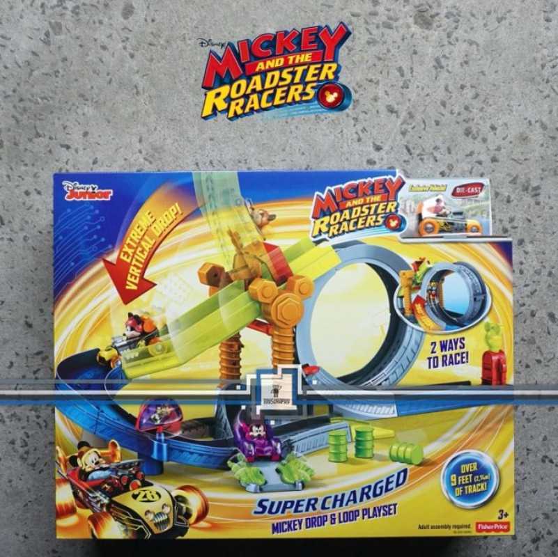 Promo Disney Mickey and the Roadster Racers DROP & LOOP Playset Track ...