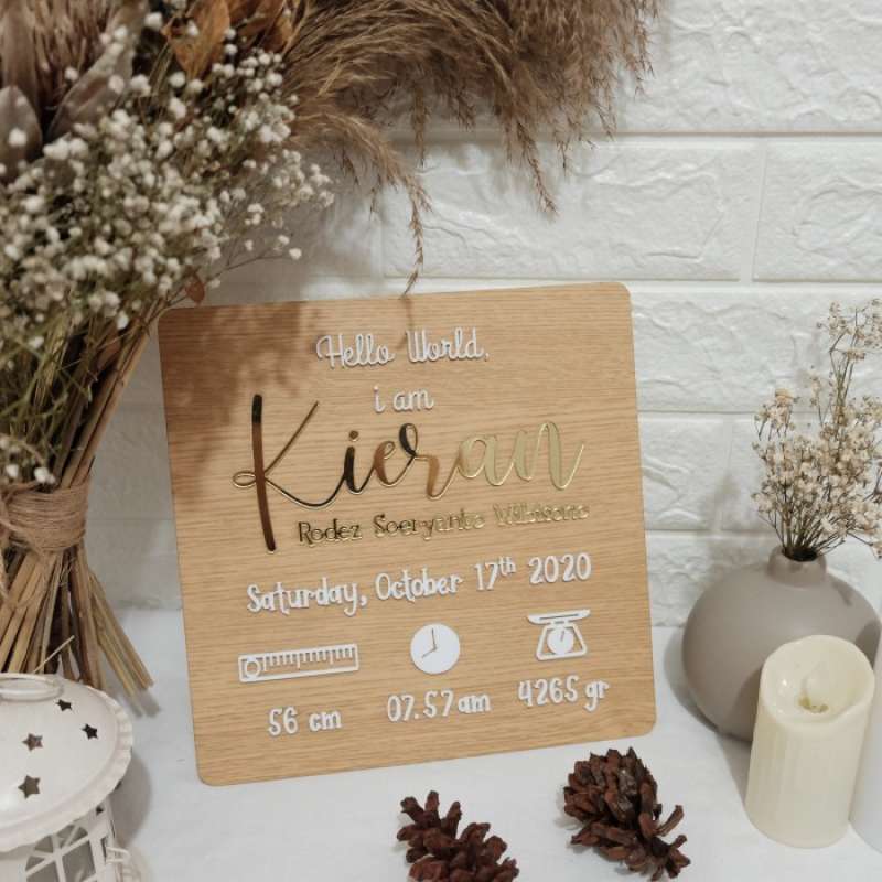 Promo Hospital Board Baby Acrylic (Safe For Baby) Diskon 33 di Seller