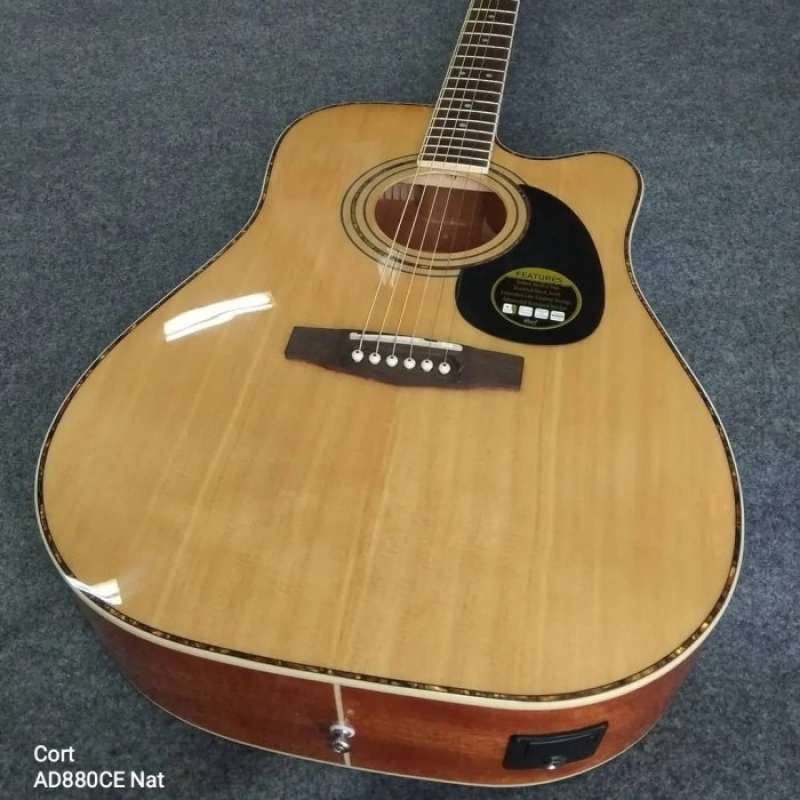 Promo Cort Ad880Ce Nat / Ad880 Ce Nat Acoustic Electric Guitar Diskon ...