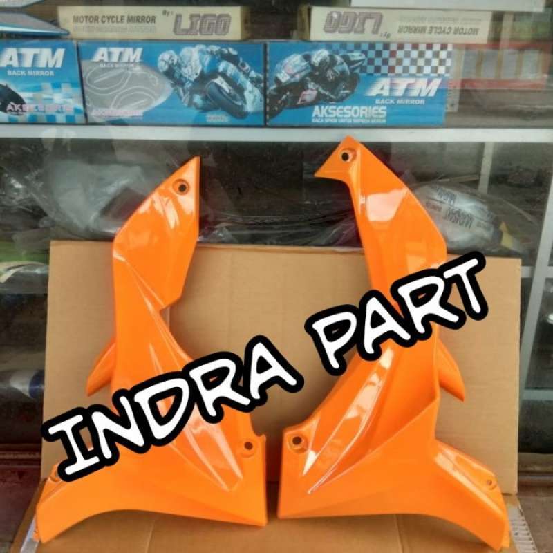 Promo sayap body depan bagian bawah motor honda blade lama warna oren