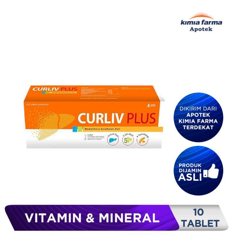 Jual CURLIV PLUS STRIP 10 TABLET / SUPLEMEN KESEHATAN / KIMIA FARMA di