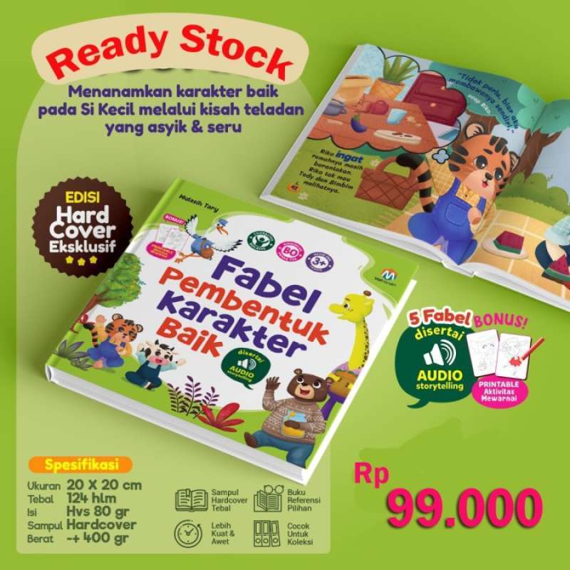 Promo Buku Cerita Anak Fabel (Cerita Hewan) Pembentuk Karakter Baik
