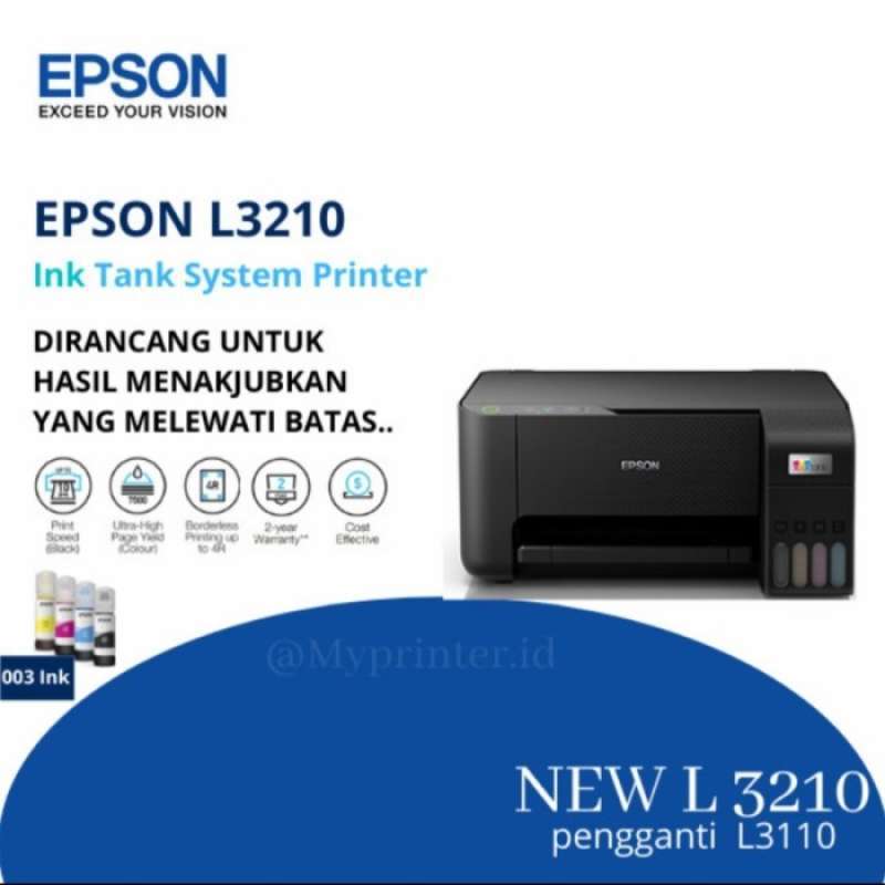 Promo Printer Epson L3210 Ink Tank Epson Print Scan Copy Epson L3210