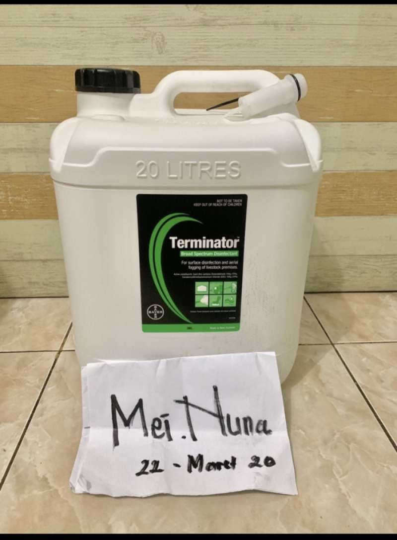 Promo Terminator Bayer Disinfektan Corona Virus 20 Liter Diskon 17% Di ...