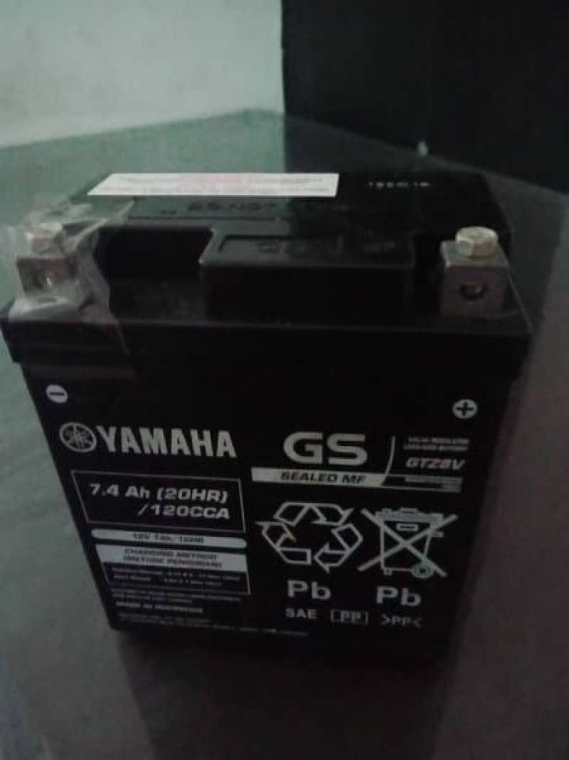 Promo Accu Aki Gs 7.4A Original Yamaha R25 Xmax Mt25 Ninja 250 Cbr Stok