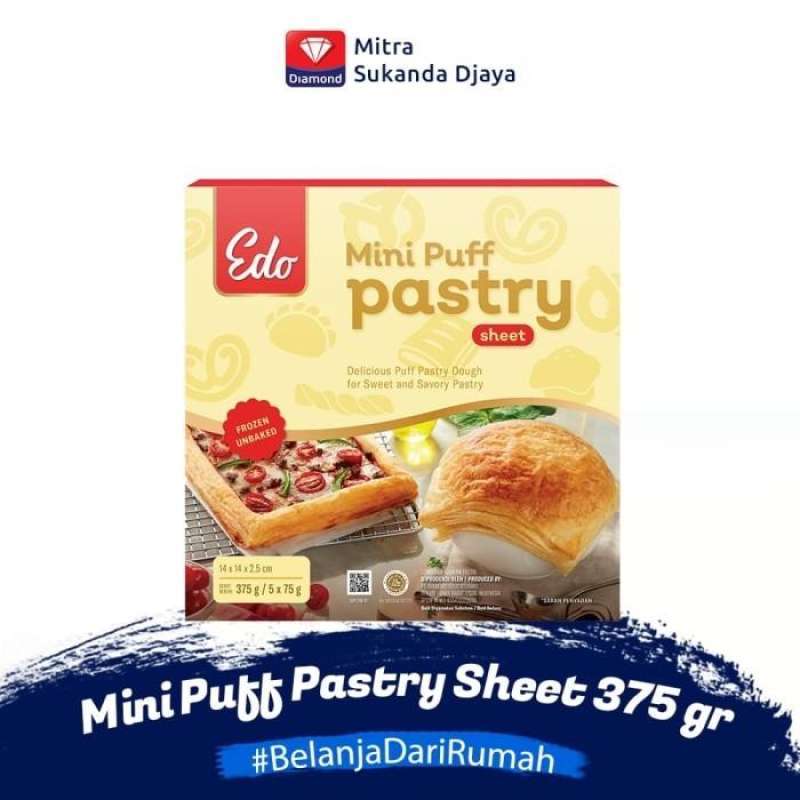 Jual edo mini puff pastry sheet/puff pastry/zuppa soup di Seller