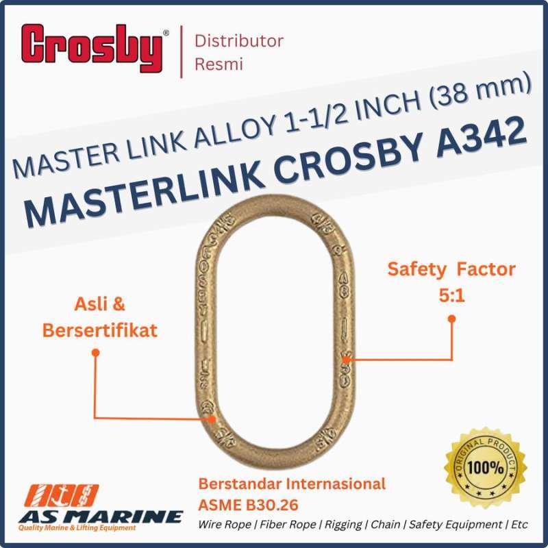 Jual Masterlink / Master Link Alloy A342 11/2 38 Mm Crosby Di Seller