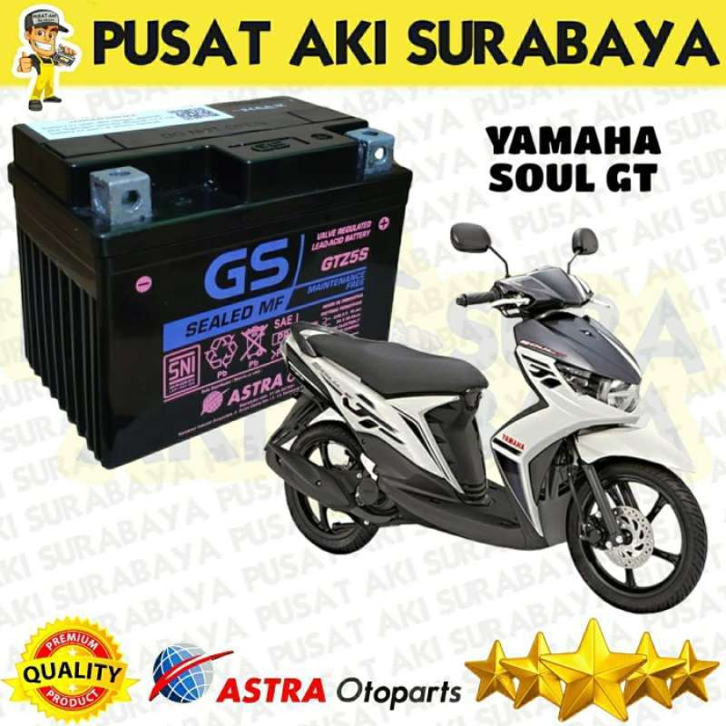 Promo Original Accu Gs Astra Gtz5S Aki Asli Pabrik Motor Honda Mio Soul