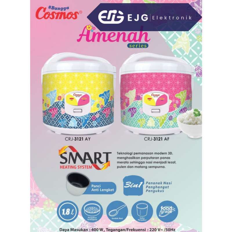 Jual Cosmos Magic Com Crj 3121 Af Ay Rice Cooker 1.8 Liter Crj3121 Di ...