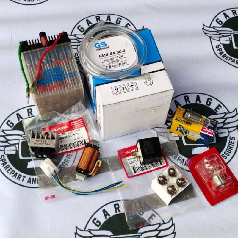 Jual Rangkaian Lampu Follset 12v Honda Win 100 Aki Kering Gl 12 Di
