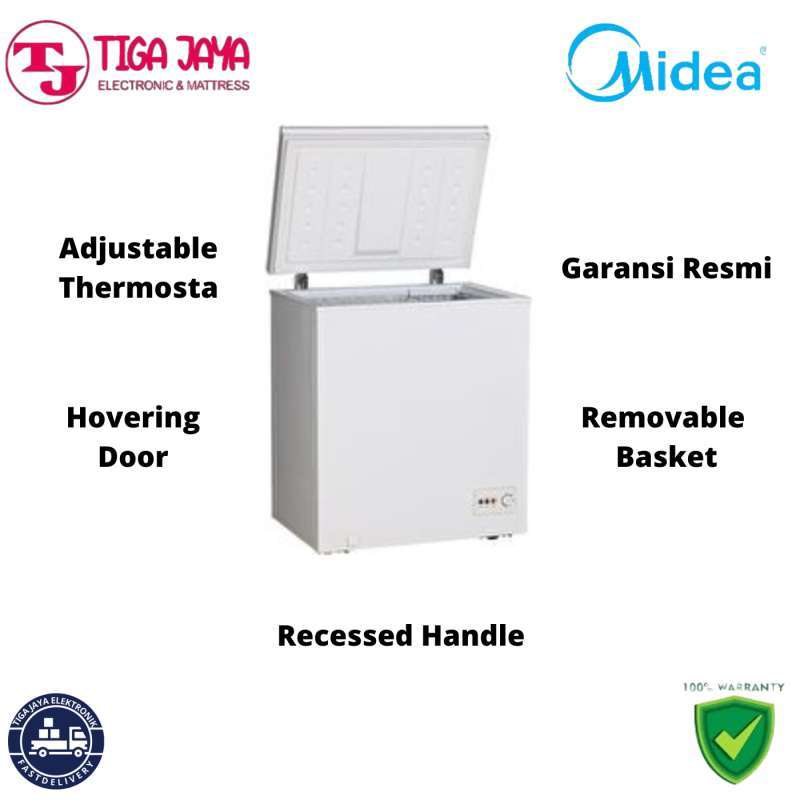 Jual MIDEA HS129C CHEST FREEZER BOX 100 LITER HS129C di Seller