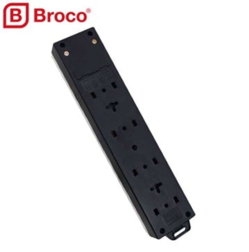 Promo Broco 15441 Non Cp Stop Kontak 4 Lubang Switch Tanpa Kabel Sni