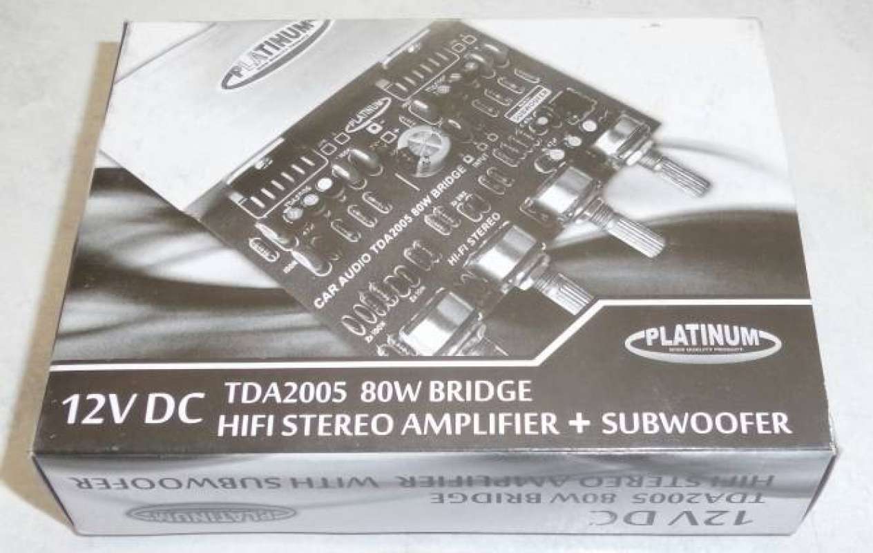 Promo PLATINUM KIT STEREO ACTIVE SPEAKER SUBWOOFER 12V DC 80 WATT TDA