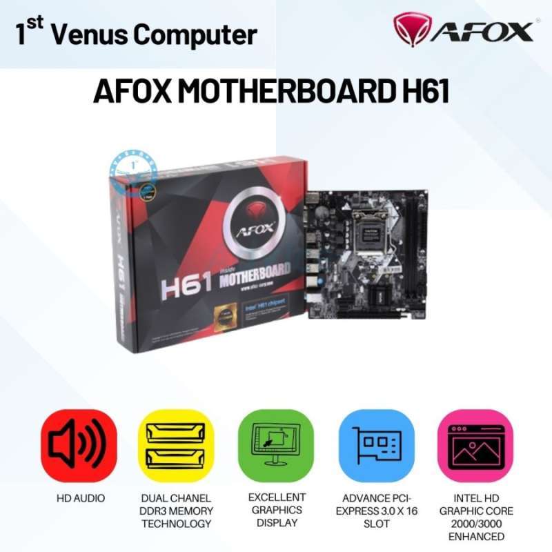 Jual Motherboard Afox H61 Lga 1155/ MB Afox/ MB-AFX01 di Seller Venus ...