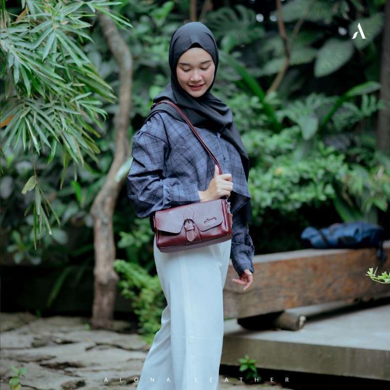 Promo Gst Tas Selempang Kulit Wanita Alona Charlotte Sling Bag Branded