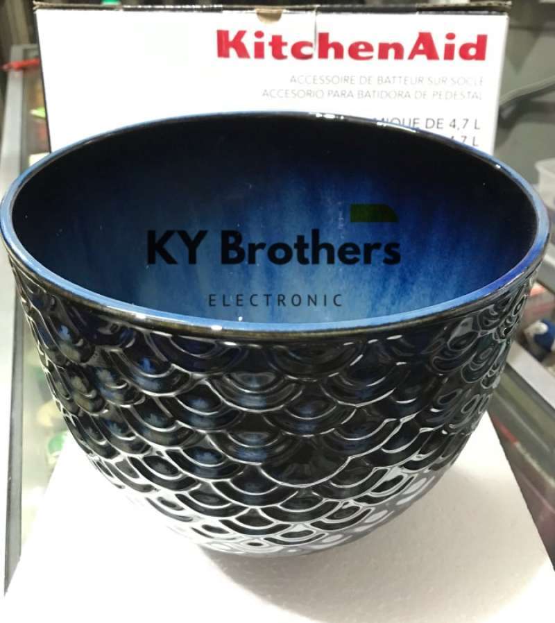 Jual Kitchenaid Blue Mermaid Lace Ceramic Bowl Mixer Kitchen Aid 4.7l