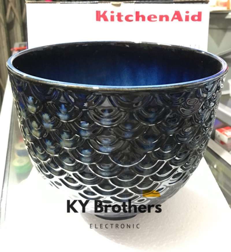Jual Kitchenaid Blue Mermaid Lace Ceramic Bowl Mixer Kitchen Aid 4.7l