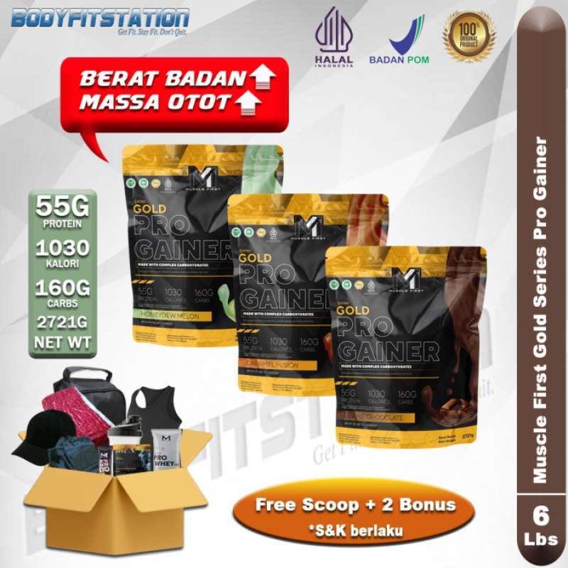 Promo Muscle First Gold Pro Gainer 6 Lbs / Musclefirst M1 susu gain ...