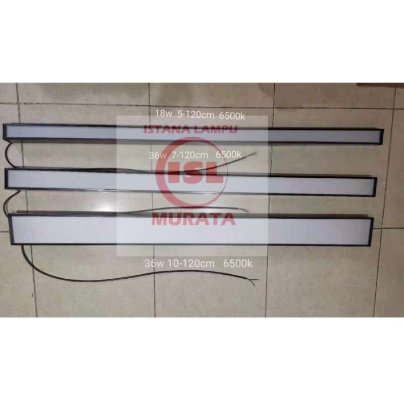 Promo LAMPU KANTOR LED GANTUNG OFFICE BALOK 18WATT DAN 36WATT 120CM ...