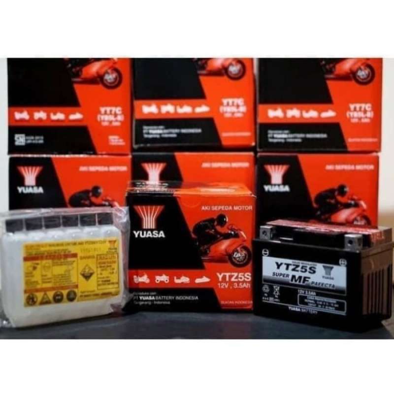 Promo Aki Motor Mio Soul Gt Yuasa Ytz5s Mf Aki Kering Diskon Diskon 31%