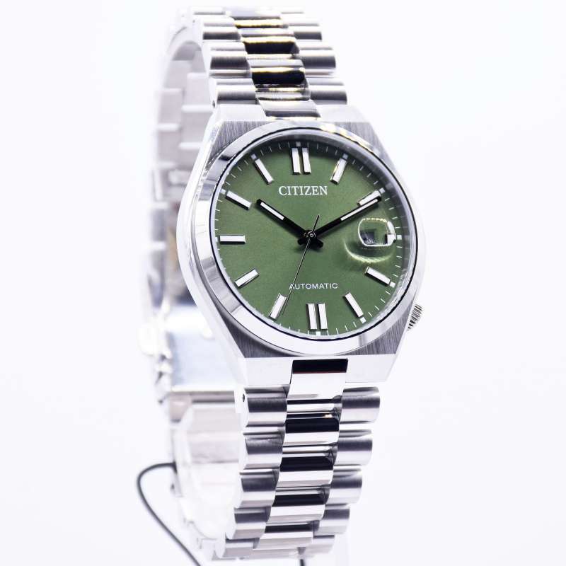 Jam Tangan Pria Citizen Automatic Tsuyosa NJ0158 89Z Peaceful Green Dial Original Bergaransi Resmi 1 Tahun