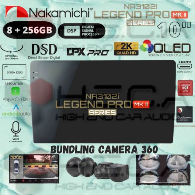 Jual Nakamichi LEGEND PRO MKII 10 8/256 Android MK II Head Unit + Cam