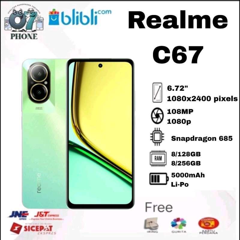 Jual Realme C67 Nfc RAM 8/128gb & 8/256gb Smartphone Garansi Resmi