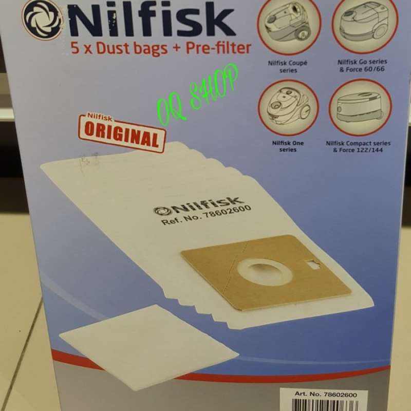 Promo Nilfisk Dust Bag Set Kantong Debu Seri Coupe Neo One Baru Diskon