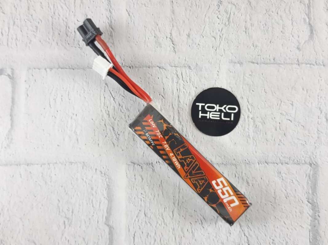 Lipo 2s BETAFPV 2pcs Lava 550mAh 2S 75C LiHV Lipo Battery