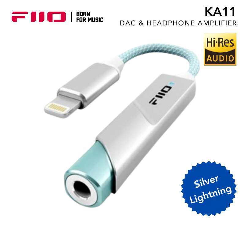 DAC FiiO KA11 KA-11 KA 11 Miniature DAC Headphone Amp in adapter