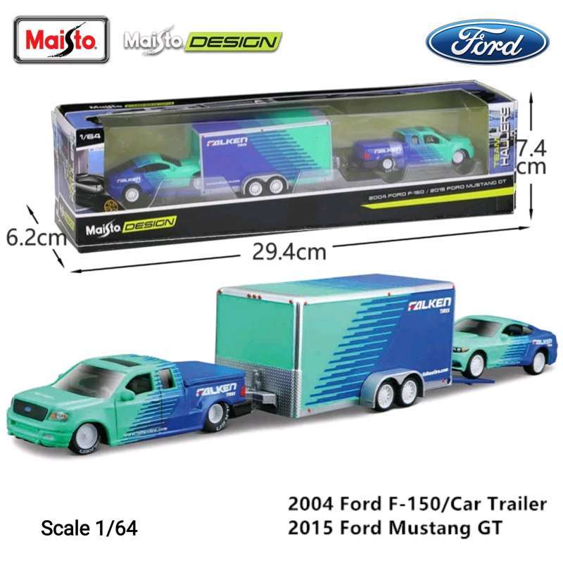Jual Maisto Design Tow & Go Ford Mitsubishi Volkswagen Car Trailer