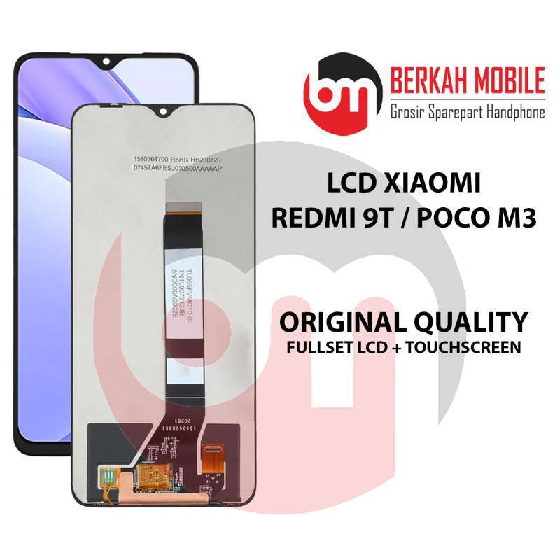Écran LCD Tactile Pour Xiaomi Redmi 9T / Poco M3 - 6,53 Pouces - Remplacement Complet Avec Outils - Noir