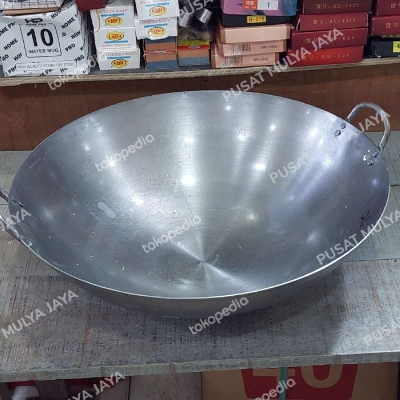 Promo Kuali Baja Putih Tebal 60 Cm Kuali Chenese Food Anti Lengket