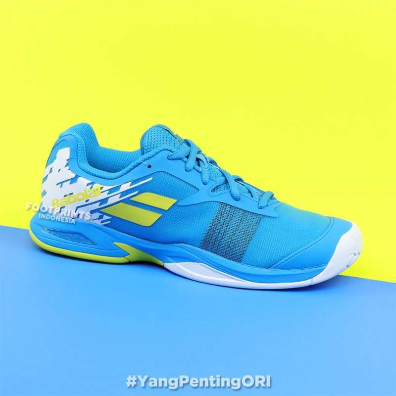 Sepatu Tenis Babolat Jet Junior Malibu Blue Tennis Shoes Original Anak