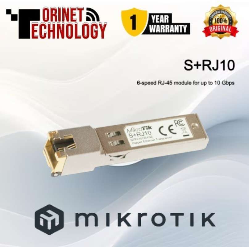 Promo Mikrotik S+rj10 Sfp To Rj45 Module 10gbps Diskon 23% Di Seller ...