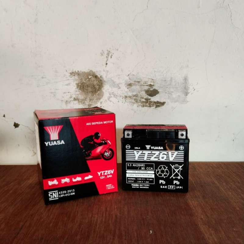 Promo Aki Motor Vario 125 150 Yuasa Ytz6v Gtz6v Original Diskon 33% Di