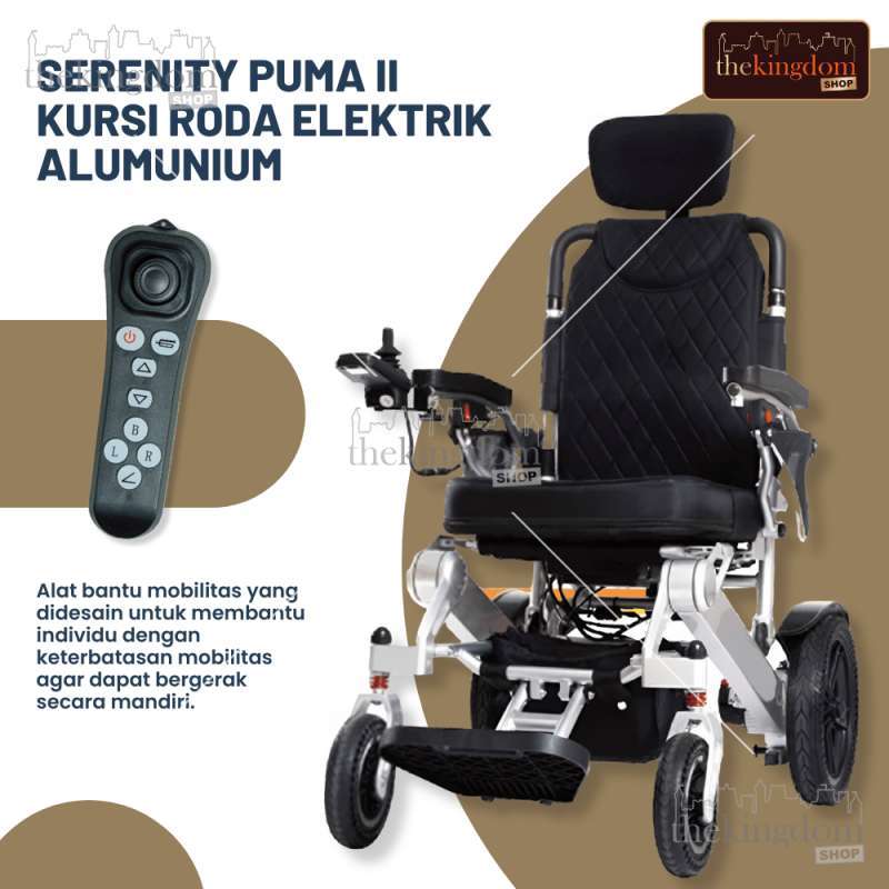 Jual Serenity Puma Ii Kursi Roda Elektrik Alumunium Electric Wheelchair ...