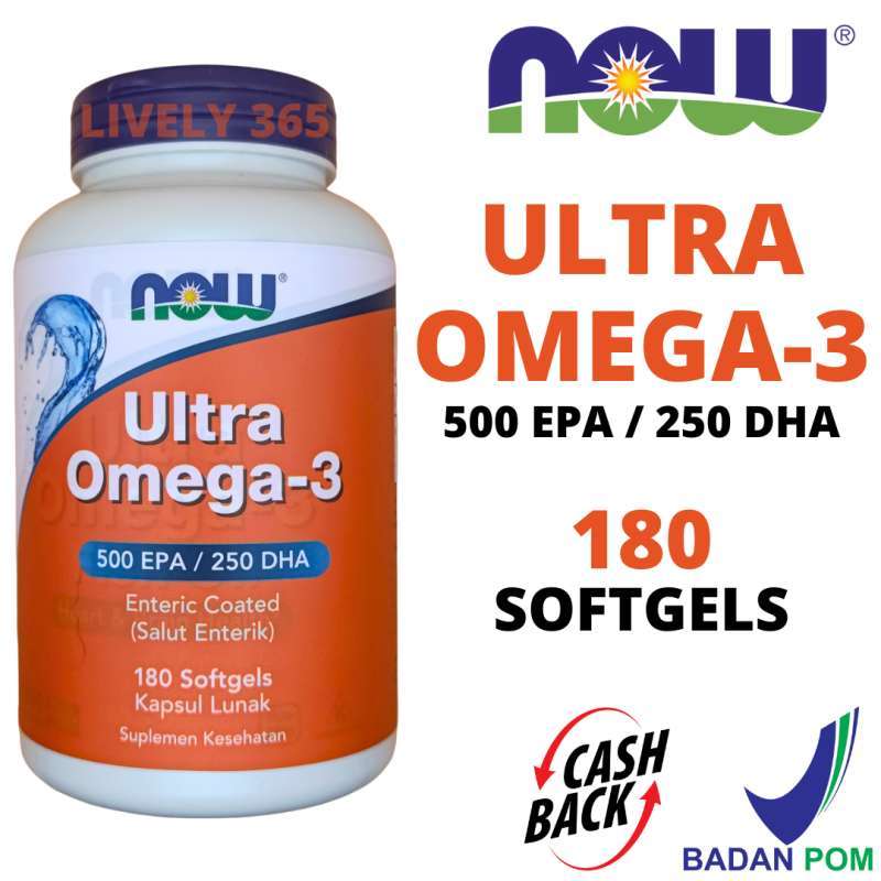 Promo Now Foods | Ultra Omega-3 Omega 3 500 Epa / 250 Dha | 180 ...